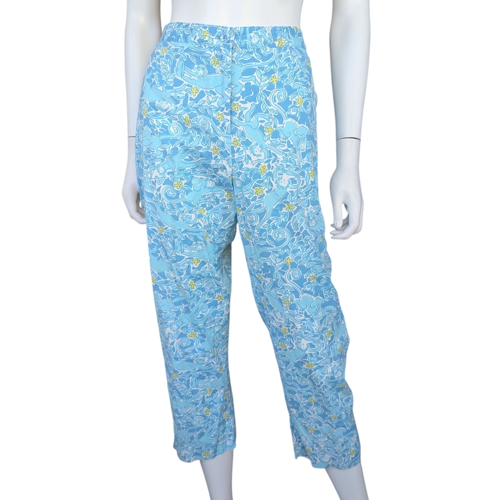 Lilly Pulitzer Blue Floral Garment